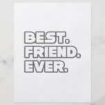 Best Friend Ever Personalised Flyer