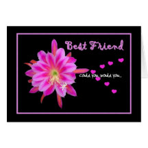 BEST FRIEND Maid of Honour Wedding Invitation Greeting Card