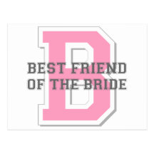 Best Friend of the Bride Cheer Post Card
