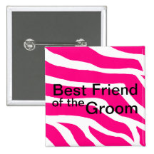 Best Friend Of The Groom Pinback Buttons