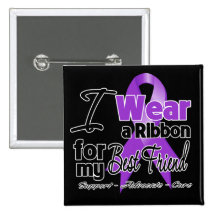 Best Friend - Pancreatic Cancer Ribbon Pinback Buttons