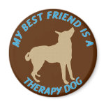 Best Friend Therapy Dog magnets