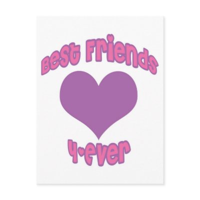 Best Friends 4-Ever Post Cards by lifeisahighway