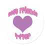 Best Friends 4-Ever Round Sticker