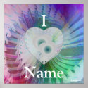 Best Friends Angelic Wings Dazzling Rainbow Poster posters