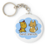 Best Friends Blue Keychain