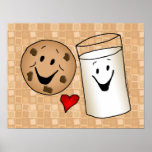 Best Friends, Cookies Love Milk Print