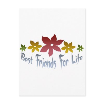 Best Friends For Life Postcard by lifeisahighway