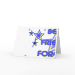 Best Friends Forever Blue Yellow Stars Part 1 Card
