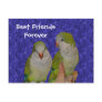 Best Friends Forever Cute Birds Postcard