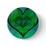 Best Friends Forever Green Heart Pinback Buttons