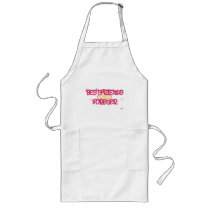 Best Friends Forever Orange Pink Flowers Aprons