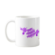 Best Friends Forever Purple Flowers Coffee Mugs