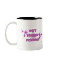 Best Friends Forever Purple Yellow Stars Mug
