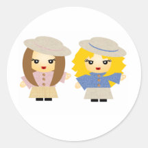 Best Friends Forever Round Sticker