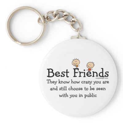 Best Friends Keychain by ironydesign