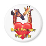 Best Friends Refrigerator Magnet