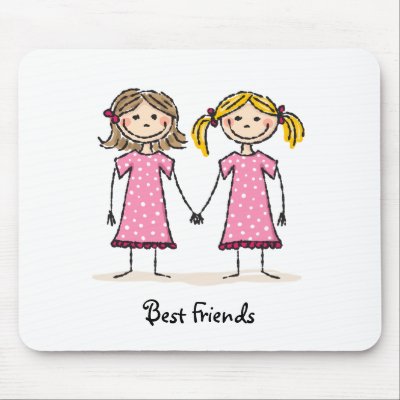 Best friends mouse pads by MheaGifts