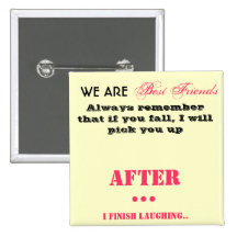 Best Friends Pin Badge