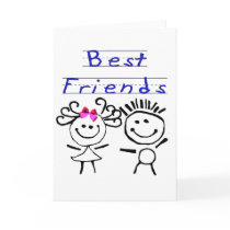 Best friends stick figure