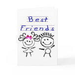 Best friends stick figure cards