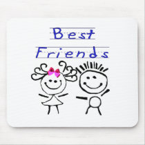 Best friends stick figure