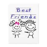 Best friends stick figure