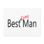 Best Gay Man Wedding Post Card