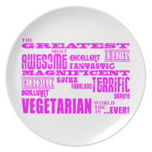 Best Girls Vegetarians : Pink Greatest Vegetarian Plates