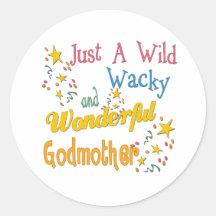 Best Godmother Gifts Round Sticker