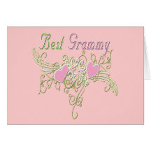 Best Grammy Swirling Hearts Cards