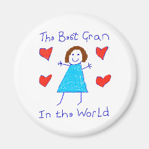 Best Gran In The World Fridge Magnets