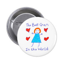 Best Gran In The World Pinback Buttons