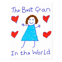 Best Gran In The World Post Card