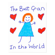 Best Gran In The World Postcard