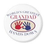 Best    Grandad Hands Down Fridge Magnets