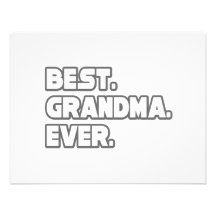 Best Grandma Ever Personalized Announcement