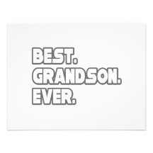Best Grandson Ever Personalized Announcement