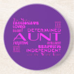 Best & Greastest Aunties & Aunts : Qualities Beverage Coaster