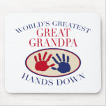 Best Great Grandpa Hands Down Mouse Pads