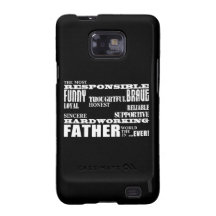 Best & Greatest Fathers & Dads Qualities of a Man Samsung Galaxy SII Covers