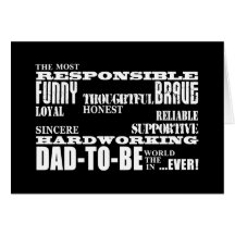 Best Greatest Future Fathers Dads to Be Qualities Cards