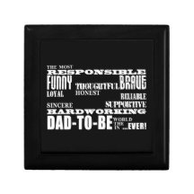Best Greatest Future Fathers Dads to Be Qualities Keepsake Box