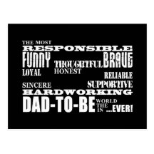Best Greatest Future Fathers Dads to Be Qualities Post Cards
