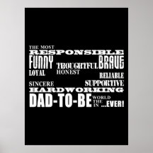 Best Greatest Future Fathers Dads to Be Qualities Poster