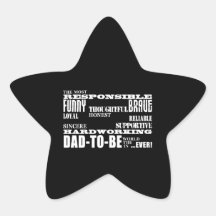 Best Greatest Future Fathers Dads to Be Qualities Star Sticker