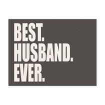 Best. Husband. Ever. Postcard