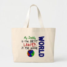 Best Lawyer In World 2 (Daddy) Canvas Bags