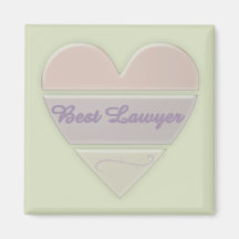 Best Lawyer Magnet -Heart