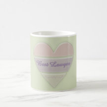 Best Lawyer Mug - Heart